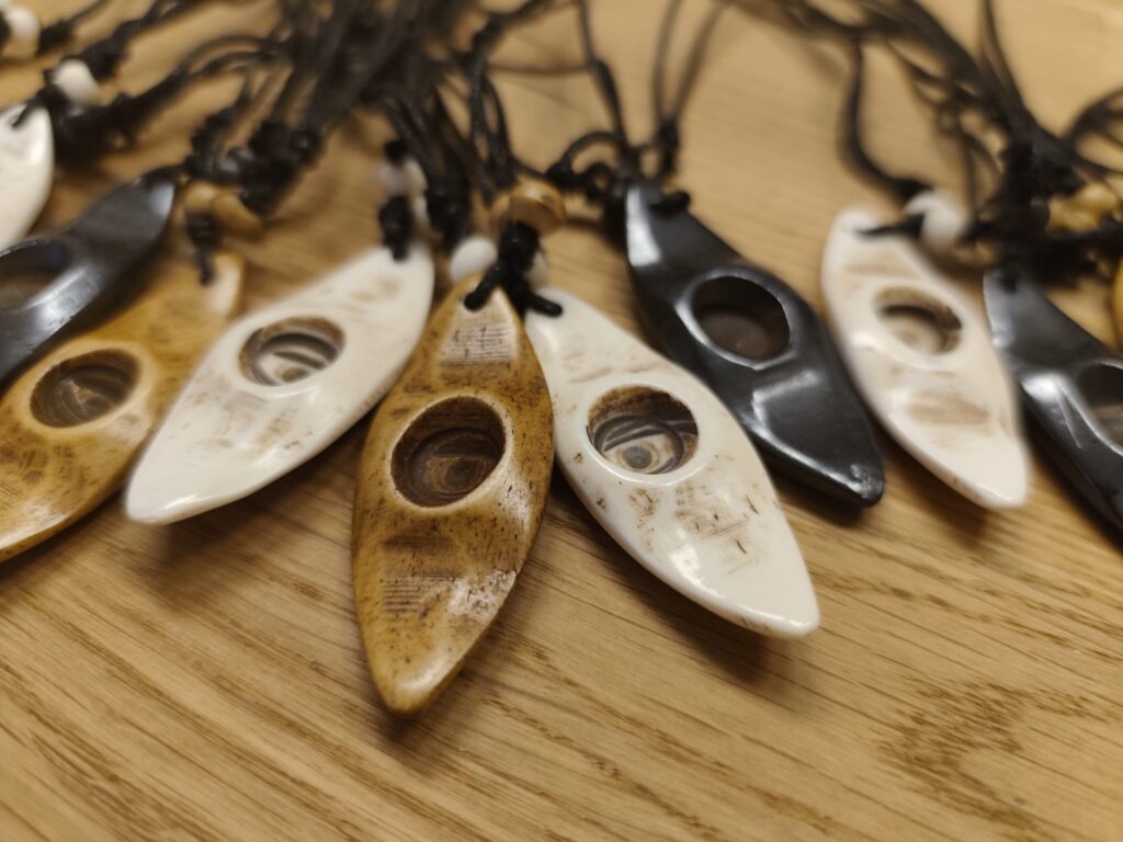 Selection of necklaces for kayakers
